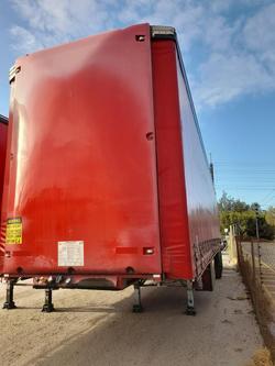 2015 Krueger B-Double(36 Pallet) Straight Deck Tautliner RED