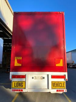 2015 Krueger B-Double(36 Pallet) Straight Deck Tautliner RED