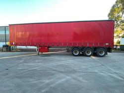 2015 Krueger B-Double(36 Pallet) Straight Deck Tautliner RED
