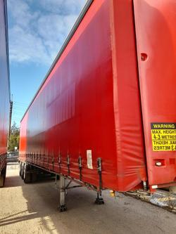 2015 Krueger B-Double(36 Pallet) Straight Deck Tautliner RED