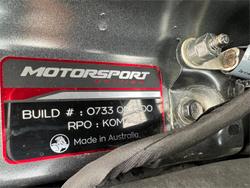 2017 Holden
Commodore Motorsport Edition