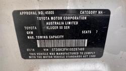 2016 Toyota
Kluger GXL