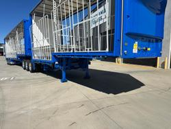 2025 CIMC 34 Pallet Drop Deck Mezzanine Curtainsider B Double