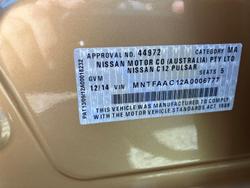 2014 Nissan Pulsar ST C12 Sovereign