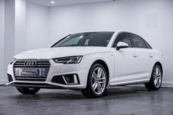 2019 Audi A4 35 TFSI S line B9 MY19 WHITE