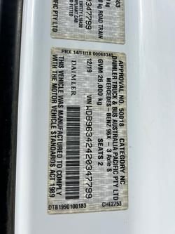 2019 Mercedes-Benz 2663 Actros ACTROS 2663 DRIVERS EDITION WHITE