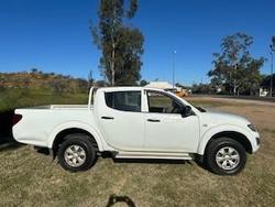 2014 Mitsubishi Triton GLX MN MY15 4X4 Dual Range White
