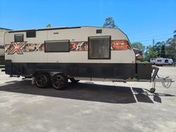 2023 JB Caravans Dirt Road Xtreme 20' Front Door