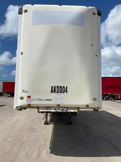 2008 Krueger 12P Drop Deck A Mezzanine Curtain Sider White