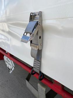 2008 Krueger 12P Drop Deck A Mezzanine Curtain Sider White