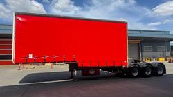 2008 Krueger 12p Drop Deck A Mezzanine Curtain Sider