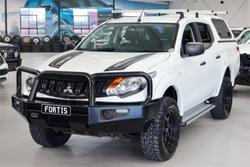 2018 Mitsubishi Triton GLX+ MQ MY18 4X4 Dual Range White