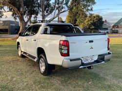 2019 Mitsubishi Triton GLX+ MR MY19 4X4 Dual Range White