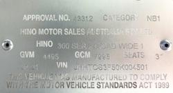 2021 Hino 300 Series 616 White