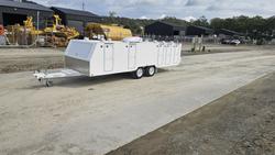2025 McNeill 10 Dog Trailer White