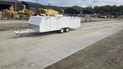 2025 McNeill 10 Dog Trailer White