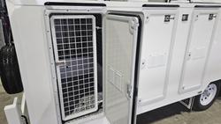 2025 McNeill 10 Dog Trailer White