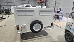 2025 McNeill 10 Dog Trailer White