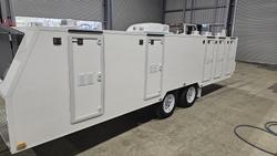 2025 McNeill 10 Dog Trailer White