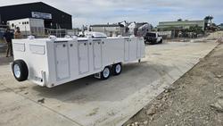 2025 McNeill 10 Dog Trailer White