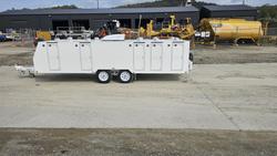 2025 McNeill 10 Dog Trailer White