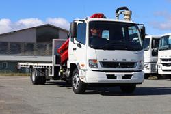 2024 Fuso Fighter 1427 Crane Truck White