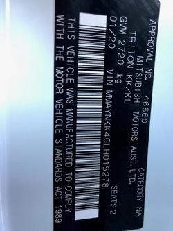 2020 Mitsubishi Triton GLX