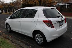 2012 Toyota Yaris YR NCP130R Glacier White