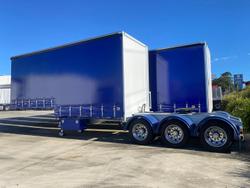 2024 Krueger Drop Deck Mezz A Trailer Curtainsider