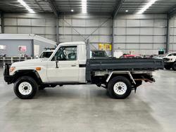 2018 Toyota Landcruiser Workmate VDJ79R 4X4 Dual Range French Vanilla