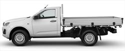 2025 ISUZU D-MAX SX D-MAX MY24 4x4 SINGLE Cab Chassis SX 3.0L AT Mineral White