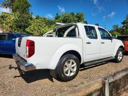 2014 Nissan Navara ST D40 Series 6 4X4 Dual Range WHITE
