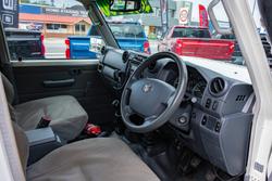 2018 Toyota Landcruiser Workmate VDJ79R 4X4 Dual Range French Vanilla