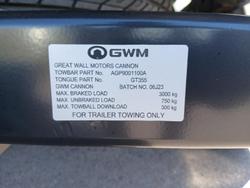 2023 GWM Ute Cannon CC NPW 4X4 Pearl White