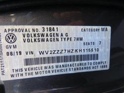 2019 Volkswagen Multivan TDI340 Comfortline T6 MY19 Indium Grey