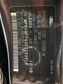 2019 Ford
Ranger Wildtrak