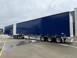 2025 CIMC 34 Pallet Drop Deck Mezz Curtainsider B Double