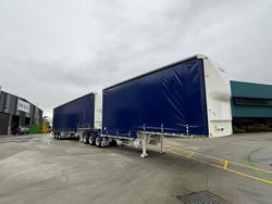 2025 CIMC 34 Pallet Drop Deck Mezz Curtainsider B Double