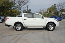 2017 Mitsubishi Triton GLX+ MQ MY18 4X4 Dual Range White