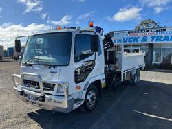 2016 Fuso Fk600 Ftd Tipper Crane Pm Only43 Hours $82000+Gst WHITE