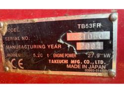 2004 Takeuchi
                Tb53fr Excavator 