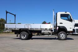 2025 Fuso Canter 4x4 Single Cab with Alloy Tray with Ladder Racks White