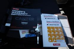 2025 Fuso Canter 4x4 Single Cab with Alloy Tray with Ladder Racks White