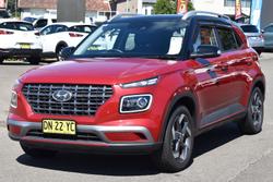 2020 Hyundai Venue Elite QX.V3 MY21 Fiery Red with Phantom Black Roof