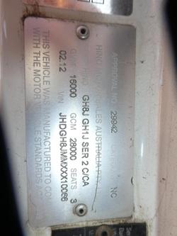 2012 Hino 500 Series