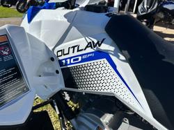 2025 Polaris 2025 POLARIS 110CC OUTLAW 110 ATV Blue and white