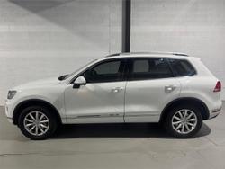 2015 Volkswagen Touareg 150TDI 7P MY15 Four Wheel Drive Pure White