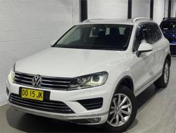 2015 Volkswagen Touareg 150TDI 7P MY15 Four Wheel Drive Pure White