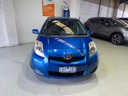 2011 Toyota Yaris YR NCP90R MY11 Carribean Blue