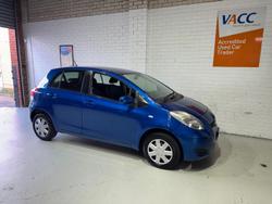 2011 Toyota Yaris YR NCP90R MY11 Carribean Blue